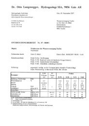 Dr. Otto Langenegger, Hydrogeologe SIA, 9056 Gais AR - Teufen