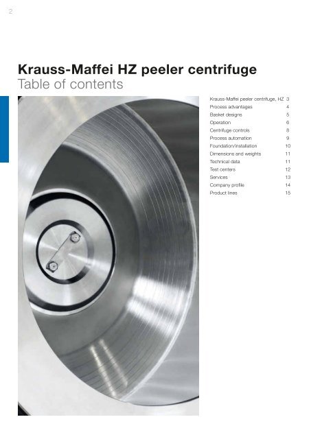 Krauss-Maffei HZ peeler centrifuge - Andritz