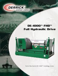 DE-1000™ FHD™ Full Hydraulic Drive - Derrick Equipment Company