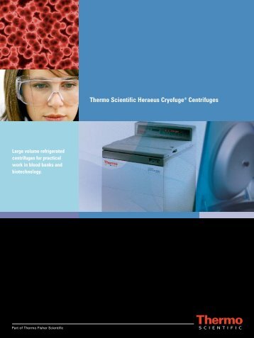 Thermo Scientific Heraeus Cryofuge® Centrifuges - TS Labor