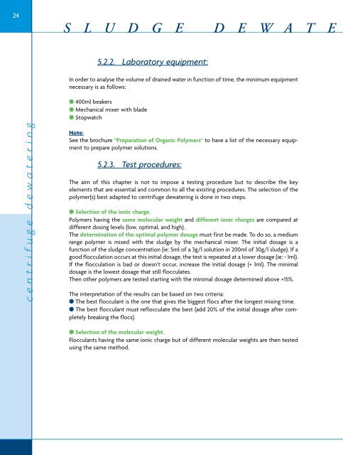 SLUDGE DEWATERING - SNF Group