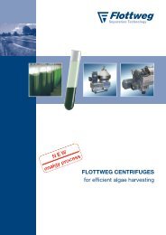 Flottweg CentriFuges for efficient algae harvesting