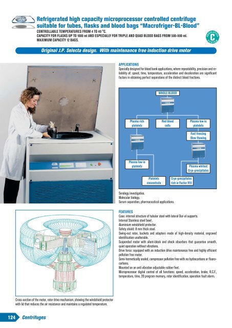 Centrifuges - J.P Selecta