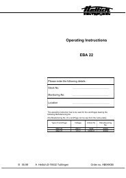 Operating Instructions EBA 22