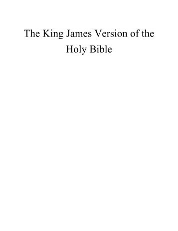Free King James Bible (pdf).. - Rapture Notes