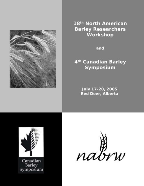 Proceedings of the 4th Canadian Barley Symposium