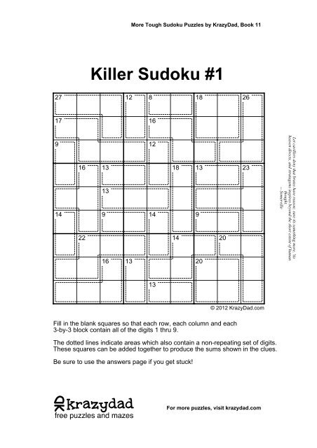 Children's Killer Sudoku Magazine