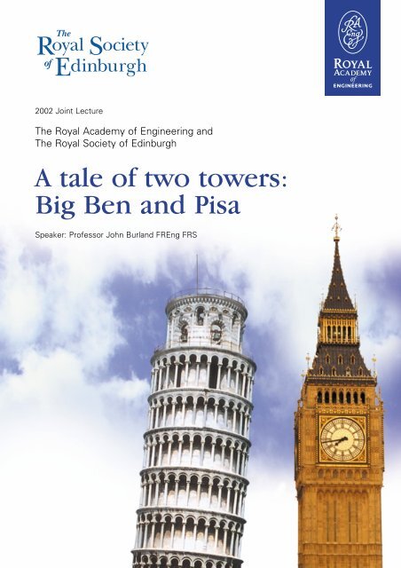 A tale of two towers: Big Ben and Pisa - Royal Academy of ...