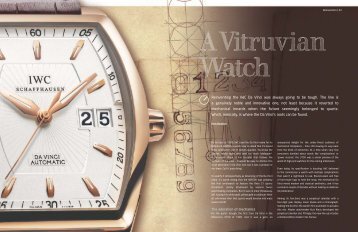 A Vitruvian Watch: IWC - QP Magazine