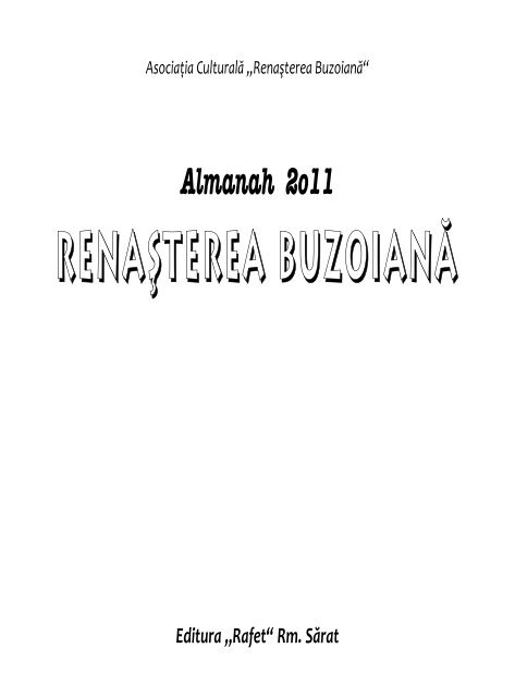 RENAŞTEREA BUZOIANĂ - Liviu Ioan Stoiciu