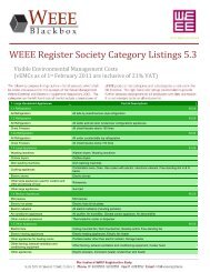 WEEE Register Society Category Listings 5.3 - WEEE Ireland