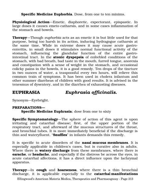 American Materia Medica, Therapeutics and Pharmacognosy