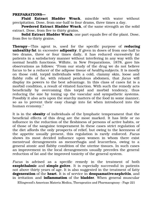 American Materia Medica, Therapeutics and Pharmacognosy