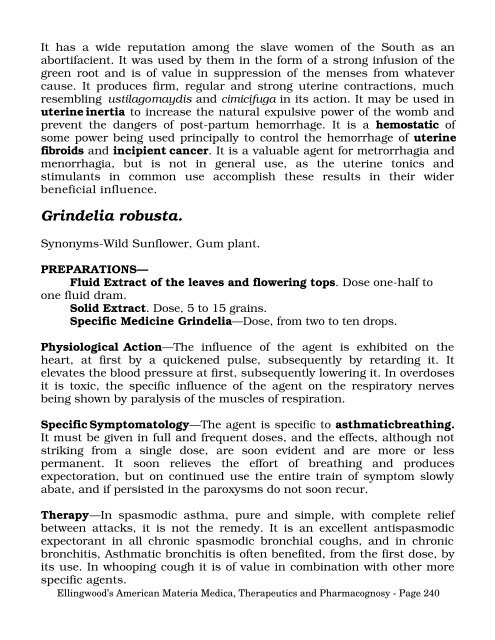 American Materia Medica, Therapeutics and Pharmacognosy