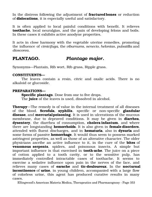 American Materia Medica, Therapeutics and Pharmacognosy