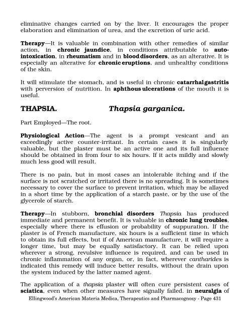 American Materia Medica, Therapeutics and Pharmacognosy