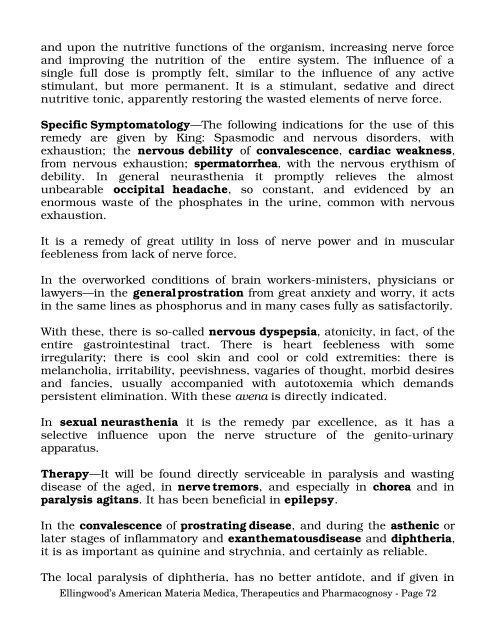 American Materia Medica, Therapeutics and Pharmacognosy