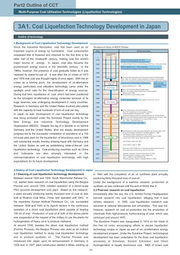 3A1. Coal Liquefaction Technology Development in Japan