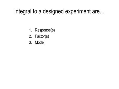 Design of Experiments - US Army Conference on Applied Statistics