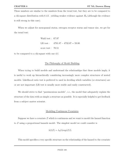 8 Modeling Survival Data with Categorical ... - NCSU Statistics