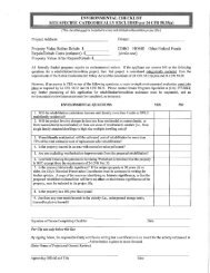 ENVIRONMENTAL CHECKLIST SITE SPECIFIC CATEGORICALLY ...