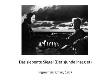 "Das siebente Siegel" (PDF der Vorlesung)