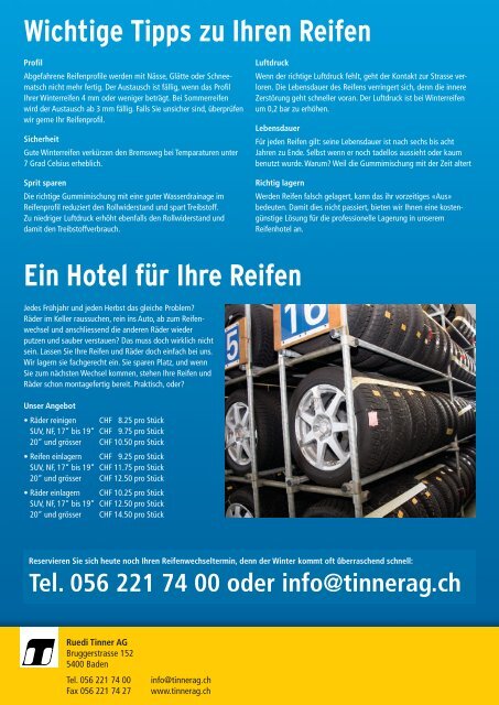 Winterreifen/Winterräder Flyer (pdf, 1454 kB) - Ruedi Tinner AG