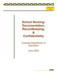 Documentation, Confidentiality and Record Keeping - Colorado ...