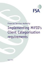 Implementing MiFID's Client Categorisation requirements - Financial ...