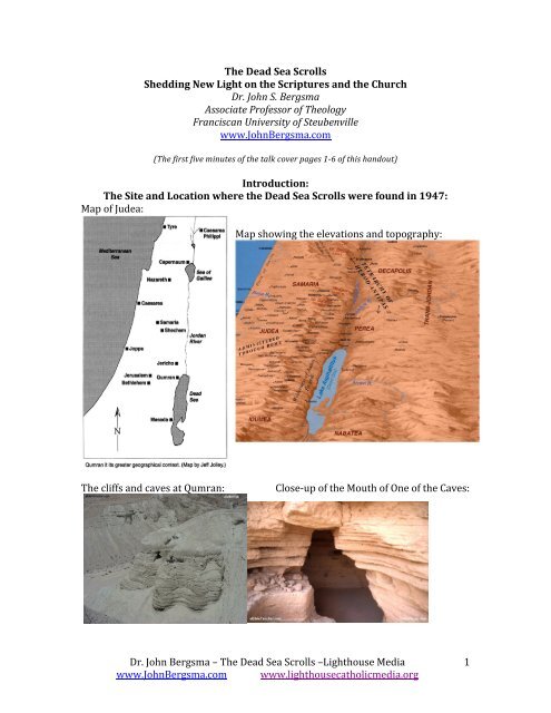 Dr. John Bergsma – The Dead Sea Scrolls