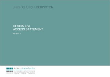 JIREH CHURCH, BEBINGTON DESIGN and ACCESS STATEMENT