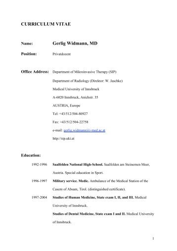 Gerlig Widmann, MD - SIP