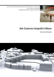 Ilot Caserne Léopold à Mons - LEMA - Université de Liège