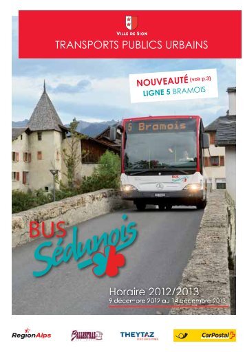 Plan de réseau du Bus Sedunois - Postauto