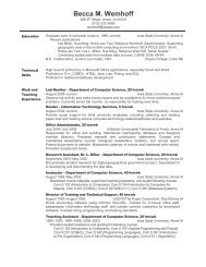 Becca M. Wemhoff - Iowa State University