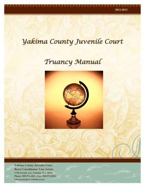 Yakima County Juvenile Court Truancy Manual