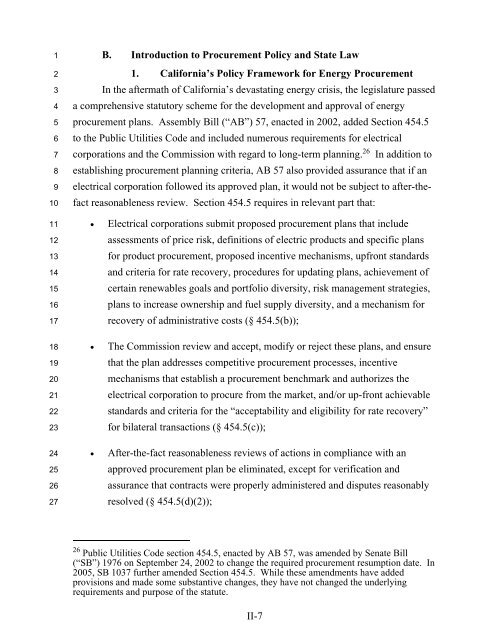 Volume I. Part I - California Public Utilities Commission