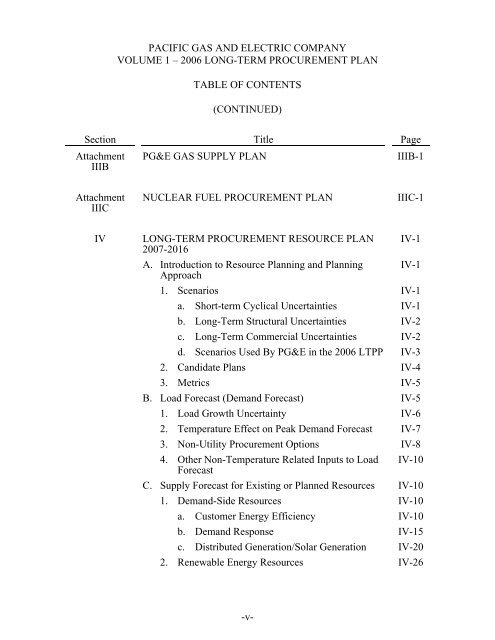 Volume I. Part I - California Public Utilities Commission