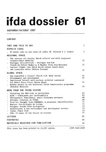 ifda dossier 61 - Dag Hammarskjöld Foundation