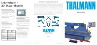 Lebensdauer – die Thako-Modelle - Thalmann AG