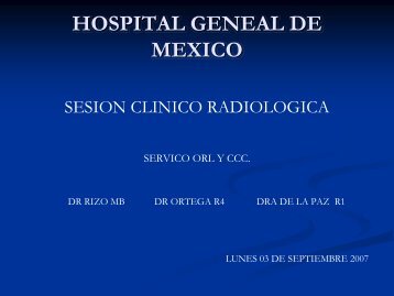 caso clinico - Hospital General de México