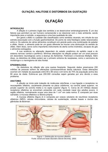 HALITOSE E DISTRBIOS DA GUSTAO - OtorrinoUSP