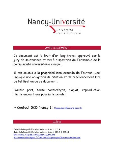 Suite - Service Commun de Documentation UHP Nancy I - Accueil