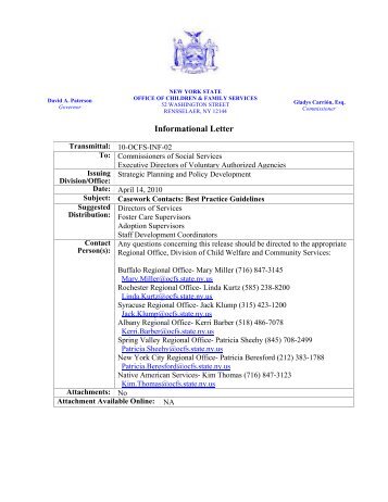 10-OCFS-INF-02 Casework Contacts - New York State Office of ...