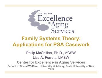 Family Systems Theory: Applications for PSA Casework