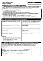 Application for repayment/remission - HM Revenue & Customs