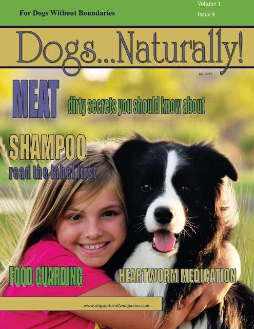 July/August 2010 - Dogs Naturally Magazine