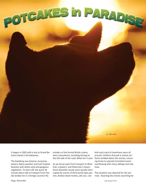 July/August 2010 - Dogs Naturally Magazine