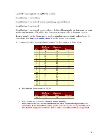 Lesson 05 Solutions