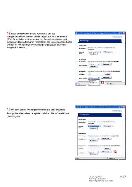 Nachtrag 1 - Bedienungsanleitung Business Connect Professionell